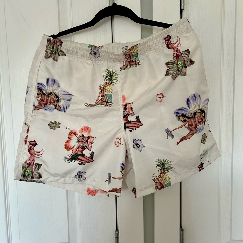 Bather Tropical Print Swim Bermudas